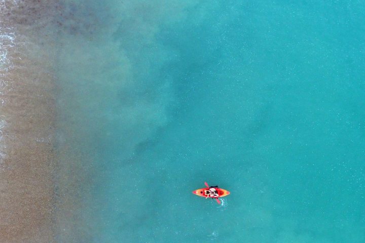a large pool of water